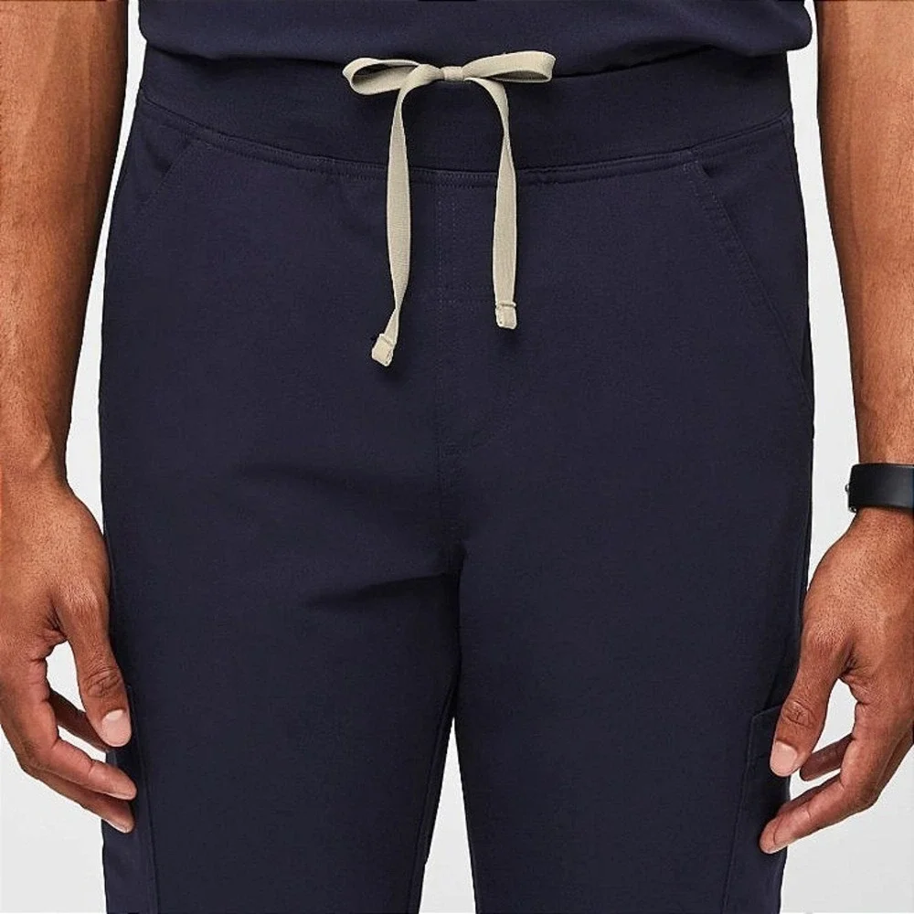 Figs Men's Axim Cargo Scrub Pants Size XL Navy Medical HealthCare Uniform EUC